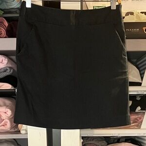 Pure Alfred Sung Black Skirt With Front Pockets & Side Zip
